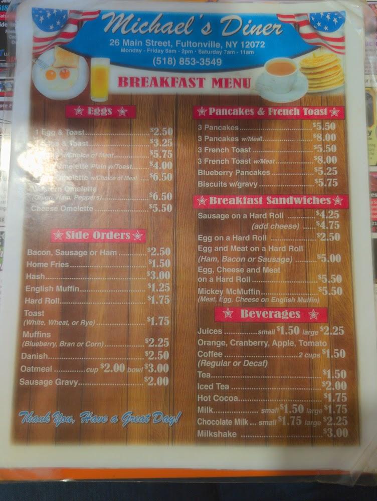 Michael's Diner 3 Pancakes W/Meat